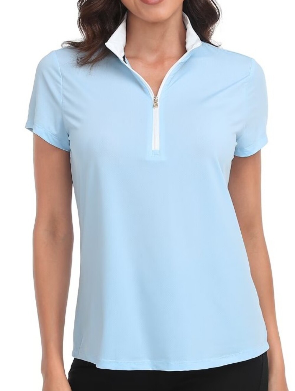 PETER MILLAR Baby Blue Classic Tennis Shirt Top